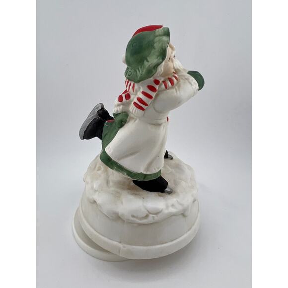Vintage Vigor Mr & Mrs Santa Claus Musical Spin Box Perfect for Christmas Gift - Picture 2 of 10